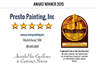 Presto Painting Inc Awards